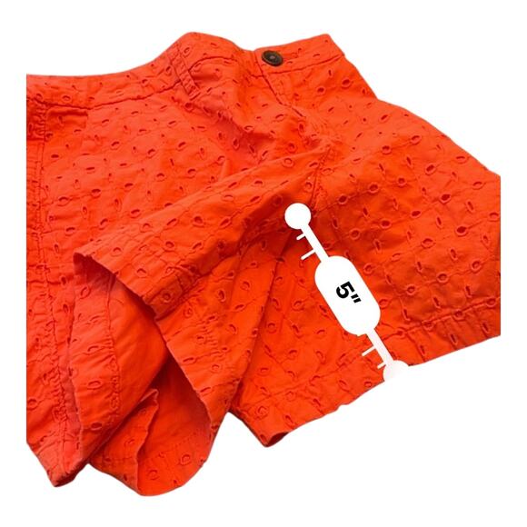 Old Navy Eighlhet Women’s Orange Chino Shorts Size 4 Casual Summer Cotton - Picture 4 of 8